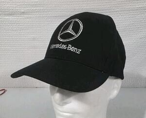 VTG MERCEDES-BENZ ADJSUTABLE EMBROIDERED BLACK HAT BASEBALL CAP ONE SIZE OS